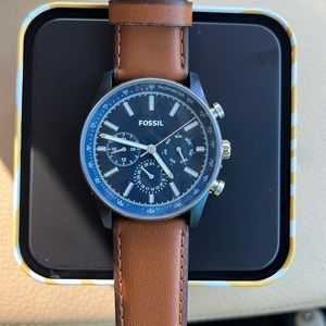 Fossil Flynn Chronograph Brown Leather